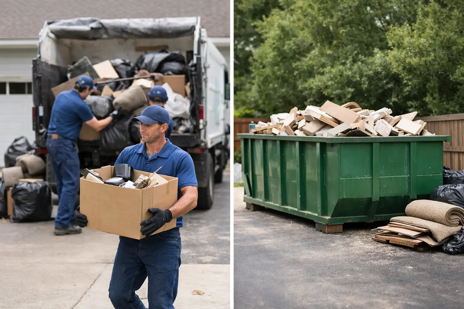 Junk Removal Versus Dumpster Rental
