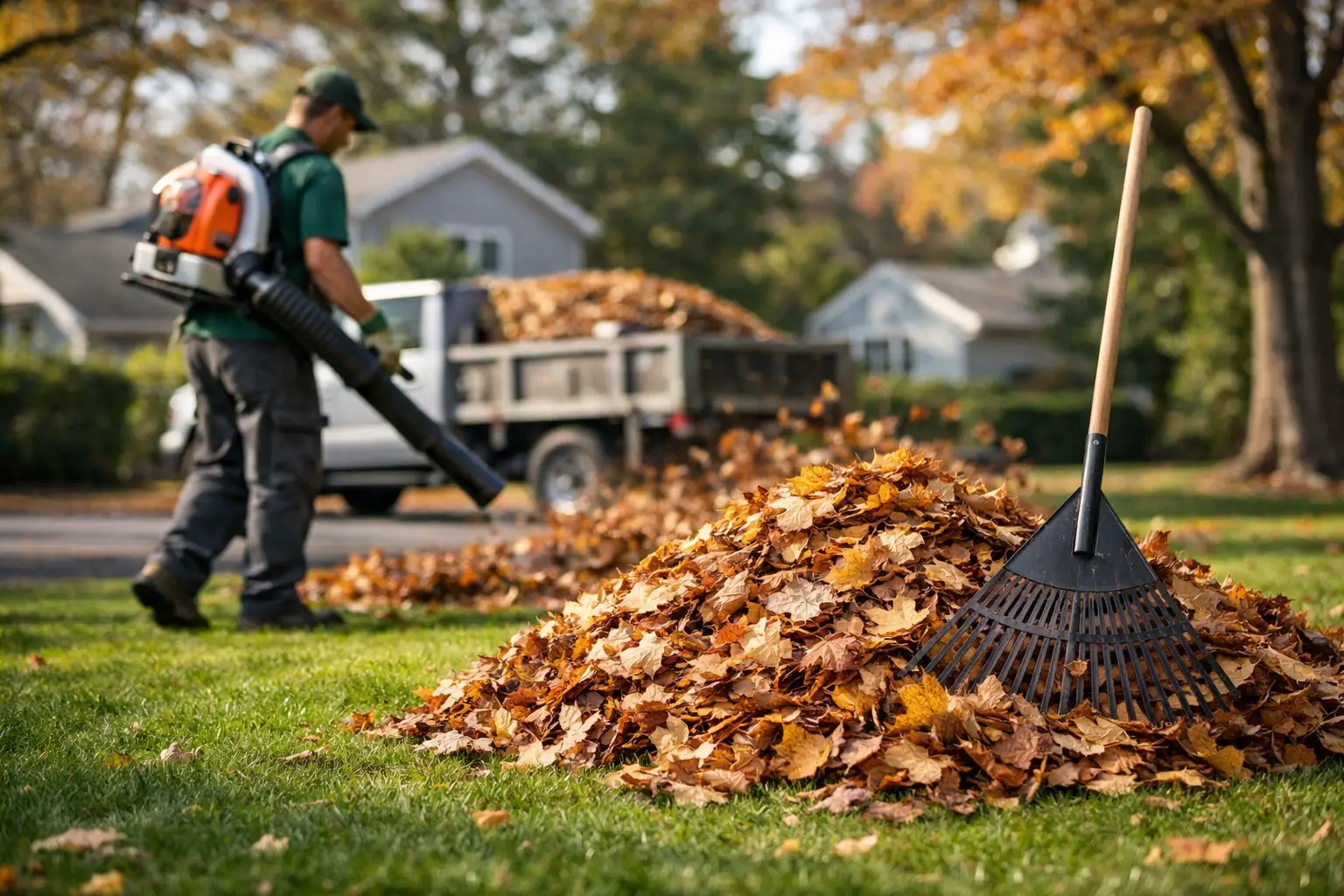 Leaf Cleanup Service Near Me on Long Island